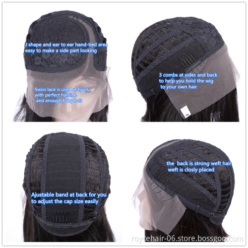 Best Selling Cheap Short Styled Pre Plucked HD Swiss Glueless Side Part Lace Front Human Hair Bob Wigs for Black Women